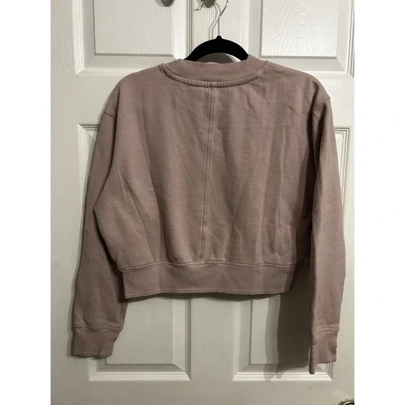 Calvin Klein Performance M Crew Neck Sweatshirt Pullover Cozy Rose Pink Logo - Picture 8 of 10